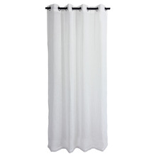 Edith Linen-Look Sheer Eyelet Single Panel Curtain